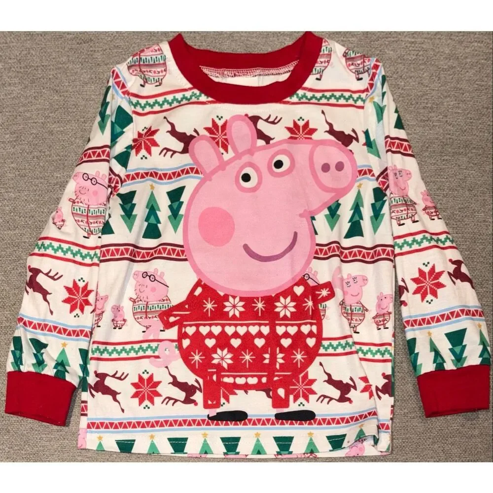 Peppa Pig Christmas Pajamas size 3-4